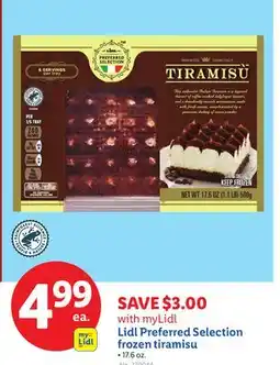 Lidl Lidl Preferred Selection frozen tiramisu offer