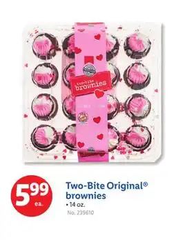 Lidl Two-Bite Original brownies offer