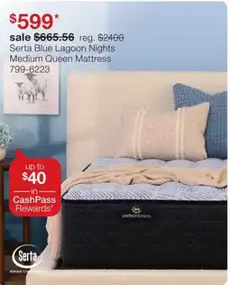 JC Penney Serta Blue Lagoon Nights Medium Queen Mattress offer