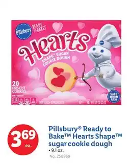 Lidl Pillsbury Ready to Bake Hearts Shape sugar cookie dough offer