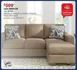 JC Penney Signature Design by Ashley Greaves Track-Arm Sofa offer