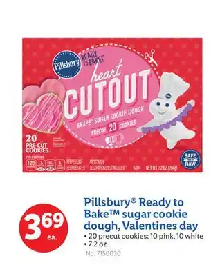 Lidl Pillsbury Ready to Bake sugar cookie dough, Valentines day offer