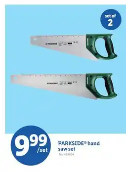 Lidl PARKSIDE hand saw set offer