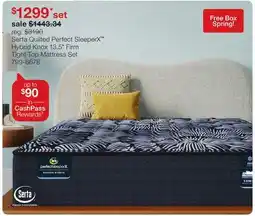 JC Penney Serta Quilted Perfect SleeperX Hybrid Knox 13.5 Firm Tight Top Mattress Set offer