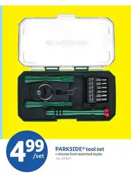 Lidl PARKSIDE tool set offer