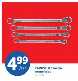 Lidl PARKSIDE metric wrench set offer