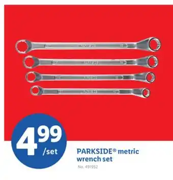 Lidl PARKSIDE metric wrench set offer