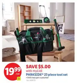 Lidl PARKSIDE 23 piece tool set offer