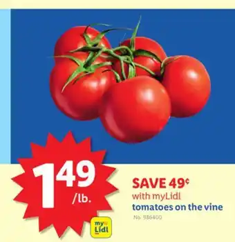 Lidl tomatoes on the vine offer