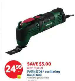 Lidl PARKSIDE oscillating multi-tool offer