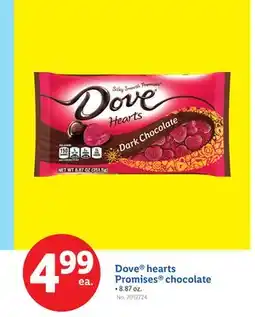 Lidl Dove hearts Promises chocolate offer