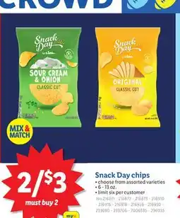 Lidl Snack Day chips offer