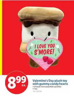 Lidl Valentine's Day plush toy with gummy candy hearts offer