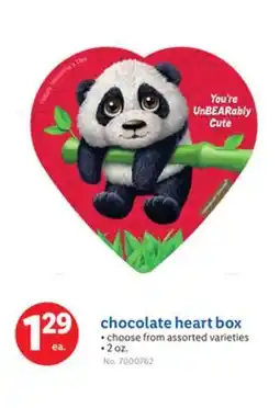 Lidl chocolate heart box offer