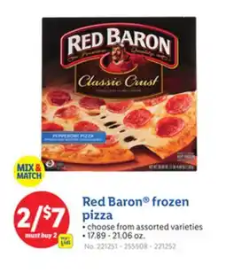 Lidl Red Baron frozen pizza offer