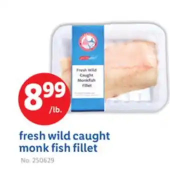 Lidl fresh wild caught monk fish fillet offer