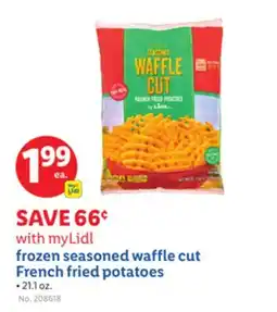 Lidl frozen seasoned waffle cut French fried potatoes offer