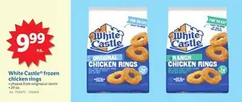 Lidl White Castle frozen chicken rings offer