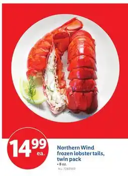 Lidl Northern Wind frozen lobster tails, twin pack offer