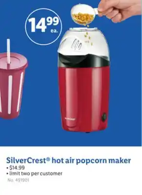 Lidl SilverCrest hot air popcorn maker offer