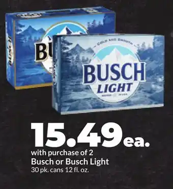 Hy-Vee Busch or Busch Light offer