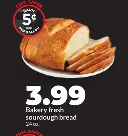 Hy-Vee Bakery fresh sourdough bread offer