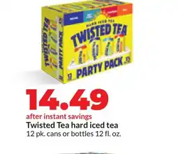 Hy-Vee Twisted Tea hard iced tea offer