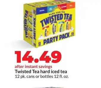 Hy-Vee Twisted Tea hard iced tea offer