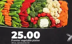 Hy-Vee Premier vegetable platter offer