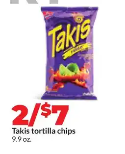 Hy-Vee Takis tortilla chips offer