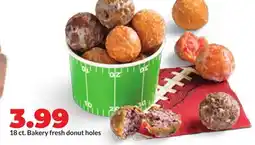 Hy-Vee 18 ct. Bakery fresh donut holes offer