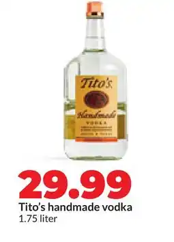 Hy-Vee Tito's handmade vodka offer