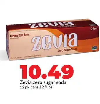 Hy-Vee Zevia zero sugar soda offer