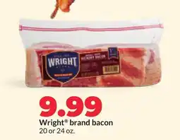 Hy-Vee Wright brand bacon offer