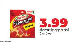 Hy-Vee Hormel pepperoni offer