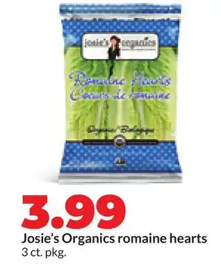 Hy-Vee Josie's Organics romaine hearts offer