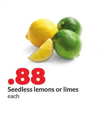 Hy-Vee Seedless lemons or limes offer