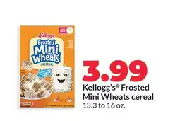 Hy-Vee Kellogg's Frosted Mini Wheats cereal offer