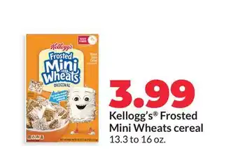 Hy-Vee Kellogg's Frosted Mini Wheats cereal offer