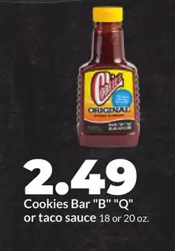 Hy-Vee Cookies Bar B Q or taco sauce offer