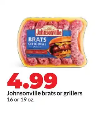 Hy-Vee Johnsonville brats or grillers offer