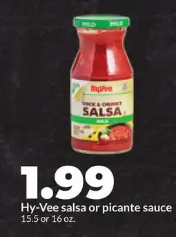 Hy-Vee Hy-Vee salsa or picante sauce offer