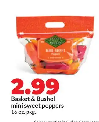 Hy-Vee Basket & Bushel mini sweet peppers offer