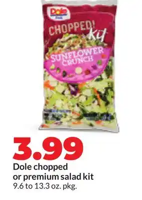 Hy-Vee Dole chopped or premium salad kit offer