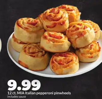 Hy-Vee MIA Italian pepperoni pinwheels offer