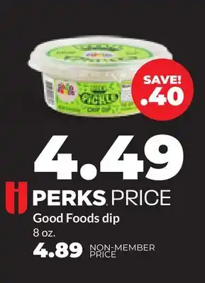 Hy-Vee Good Foods dip offer