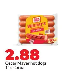 Hy-Vee Oscar Mayer hot dogs offer