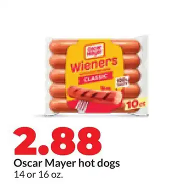 Hy-Vee Oscar Mayer hot dogs offer