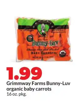 Hy-Vee Grimmway Farms Bunny-Luv organic baby carrots offer