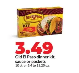 Hy-Vee Old El Paso dinner kit, sauce or pockets offer